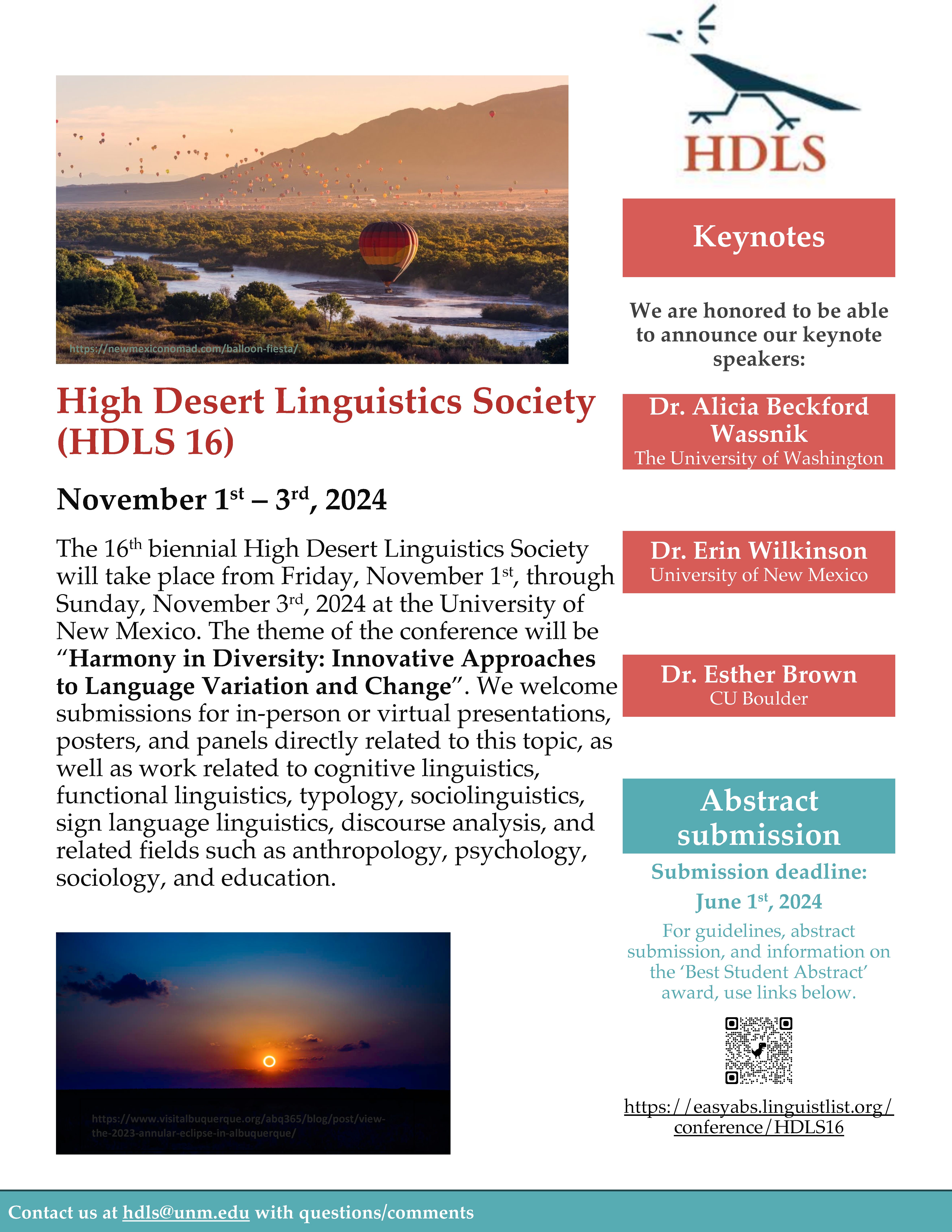 HDLS 16 Call for Papers